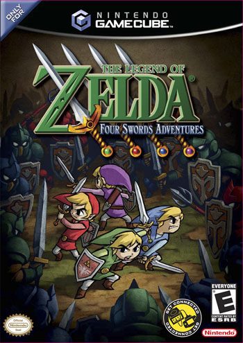 The coverart image of The Legend Of Zelda: Four Swords Adventures