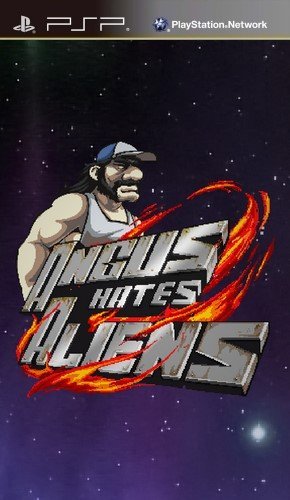 The coverart image of Angus hates Aliens