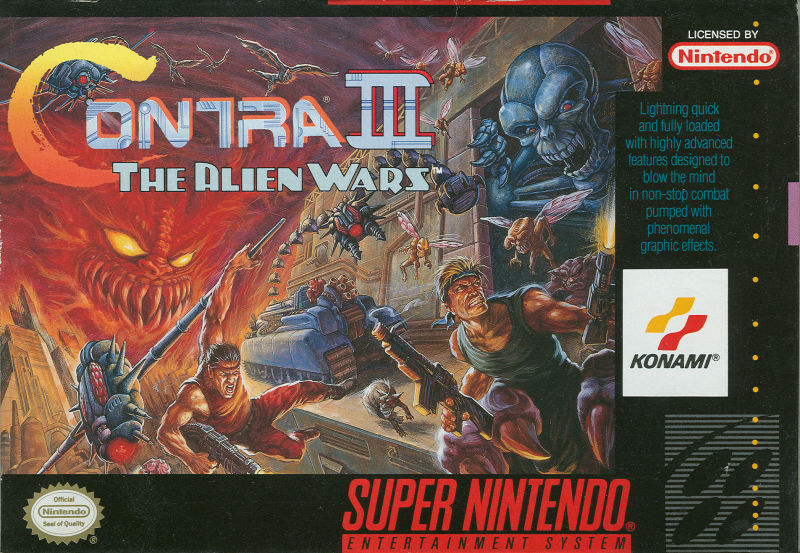 The coverart image of Contra III: The Alien Wars SA1 (Hack)