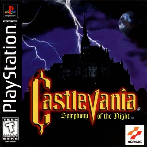 The coverart image of Castlevania: Symphony of the Night [Black Border Removal]