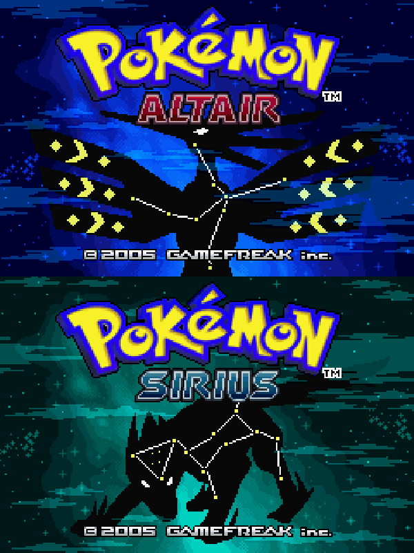 The coverart image of Pokemon Altair and Sirius (English Patched) (Hack)
