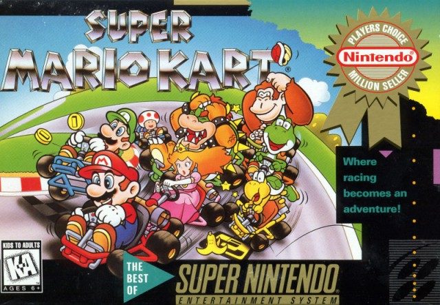 The coverart image of Super Mario Kart