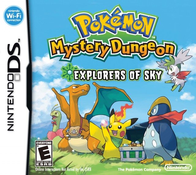 The coverart image of Pokemon Mystery Dungeon: Explorers of Sky