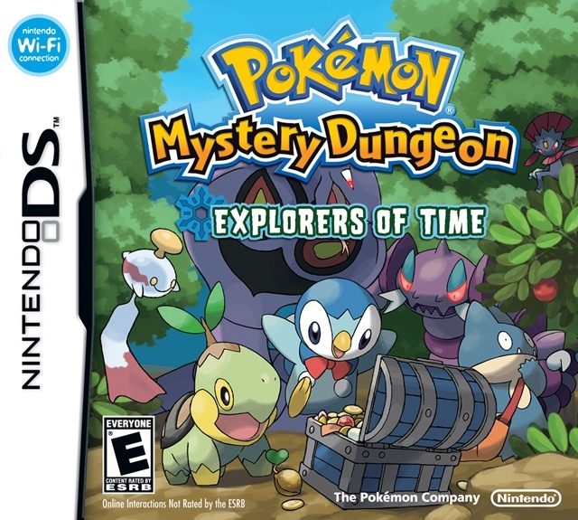 The coverart image of Pokemon Mystery Dungeon: Explorers of Time