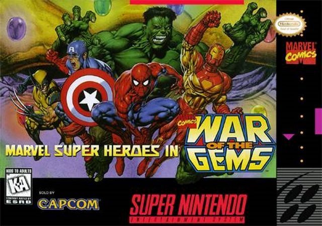 The coverart image of Marvel Super Heroes: War of the Gems