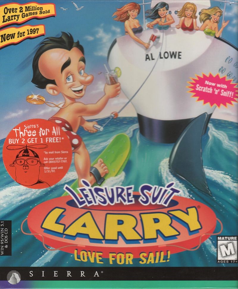 The coverart image of Leisure Suit Larry: Love for Sail!