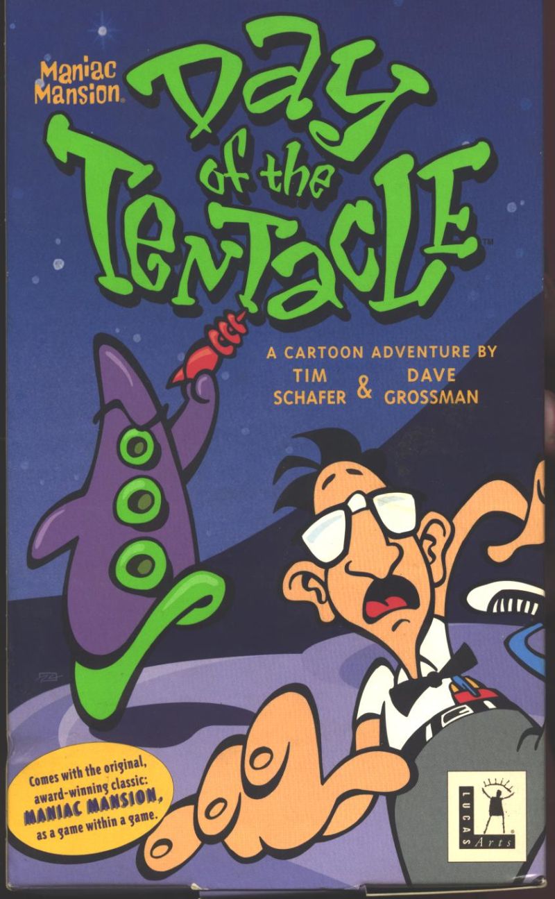 The coverart image of Maniac Mansion: Day of the Tentacle