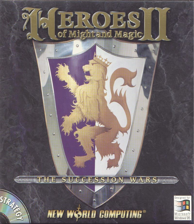 The coverart image of Heroes of Might and Magic II: The Succession Wars (DOS)