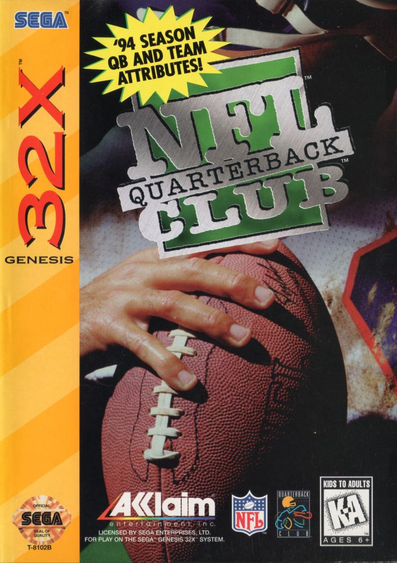 The coverart image of NFL Quarterback Club
