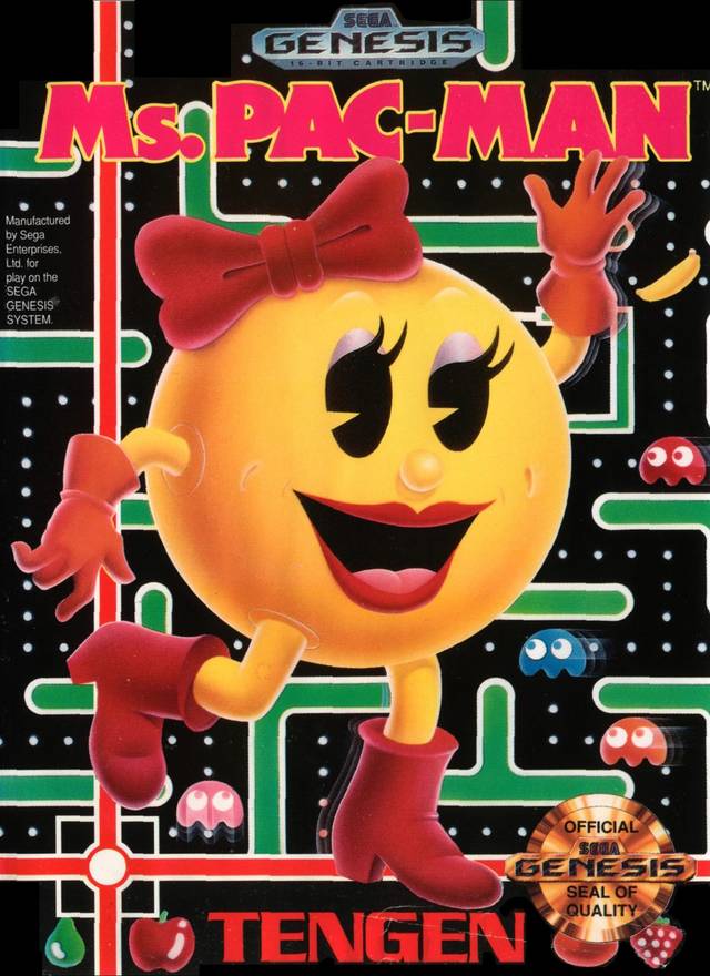 The coverart image of Ms. Pac-Man