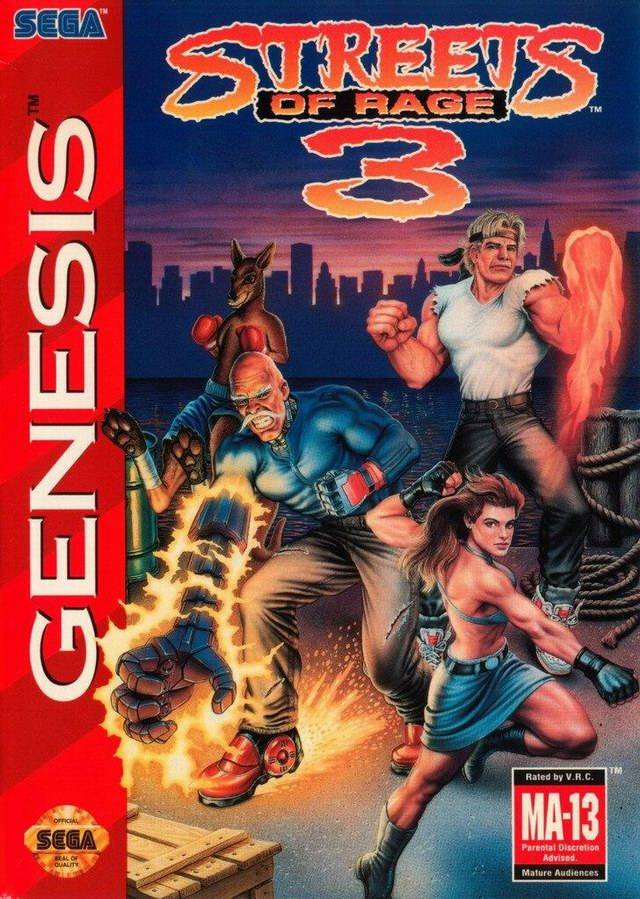 The coverart image of Streets of Rage 3: Cheat Menu Patch
