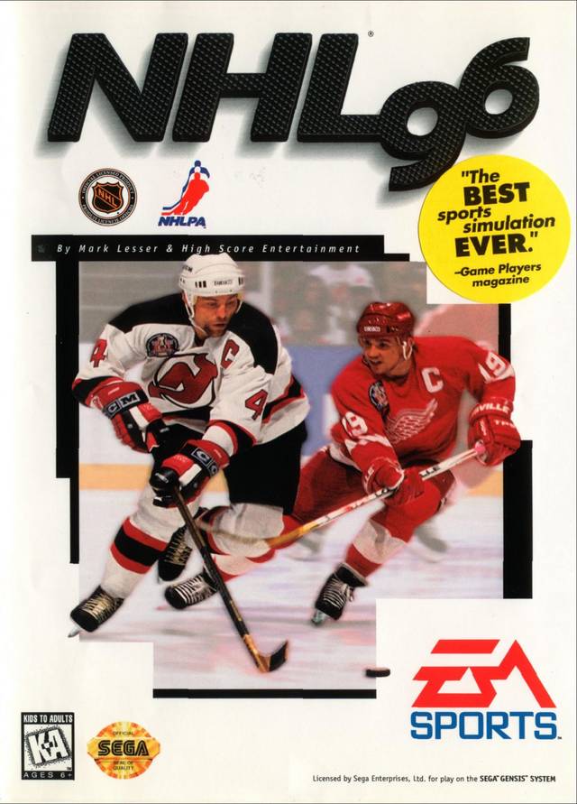 The coverart image of NHL 96