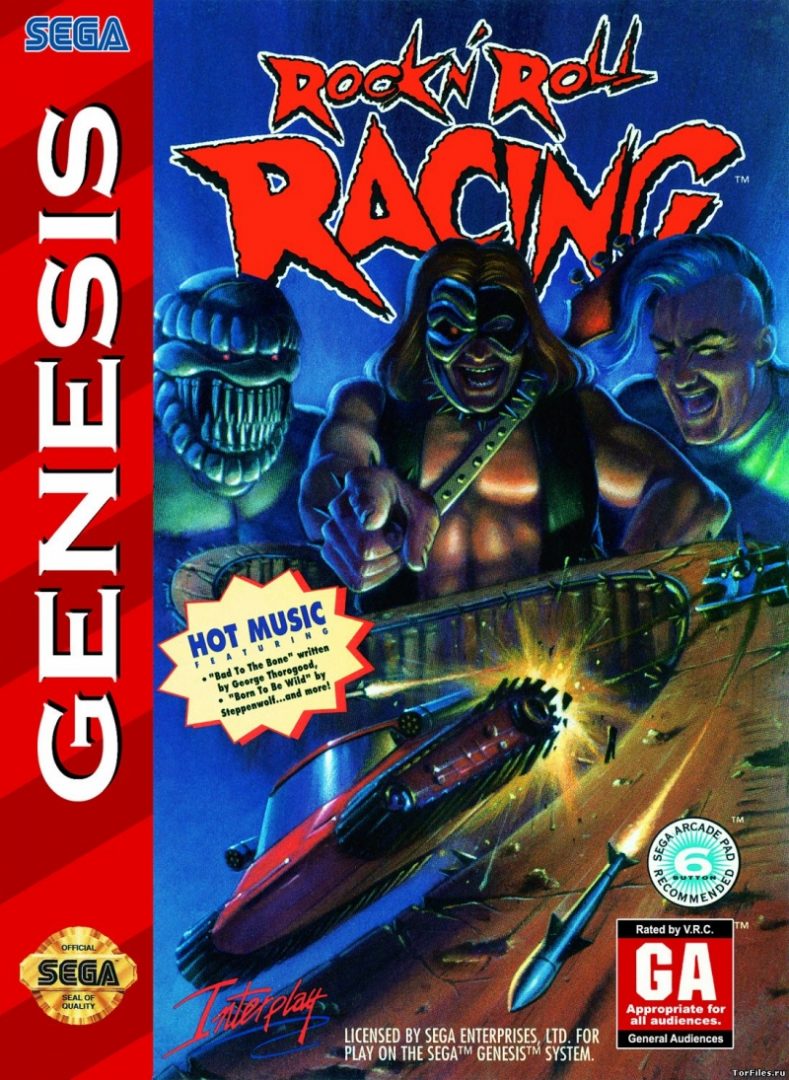 The coverart image of Rock n' Roll Racing Hack v16 + Music Improvement