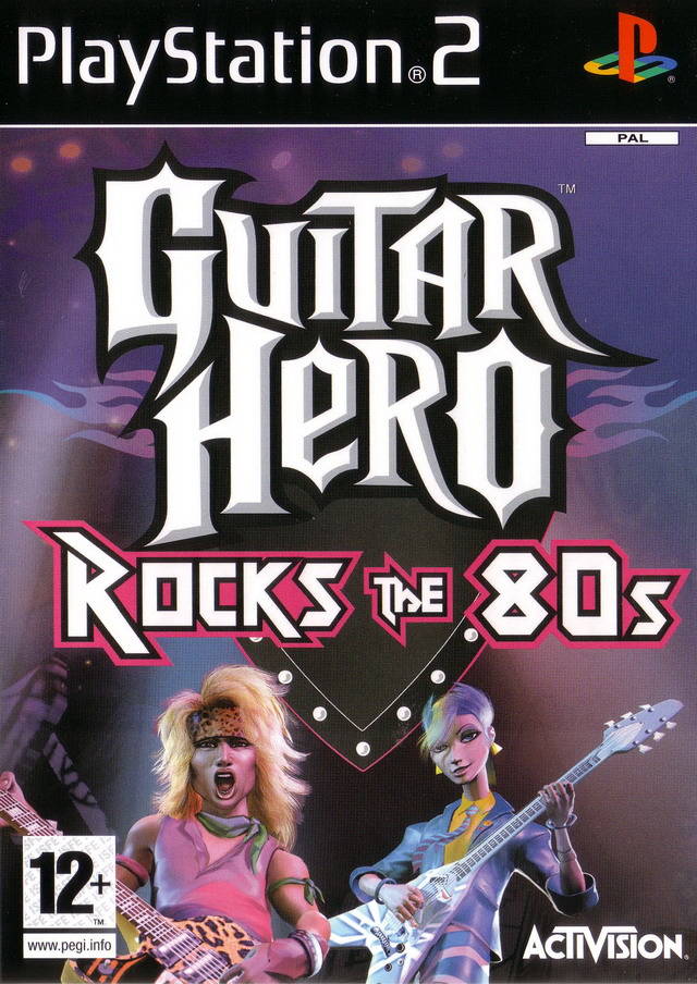 The coverart image of Guitar Hero: Rocks the 80s
