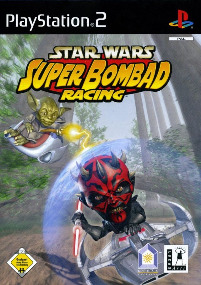 The coverart image of Star Wars: Super Bombad Racing