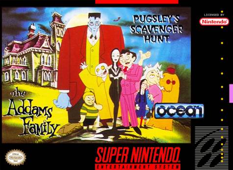 The coverart image of The Addams Family, - Pugsley's Scavenger Hunt (USA).zip