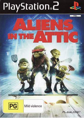 The coverart image of Aliens in the Attic