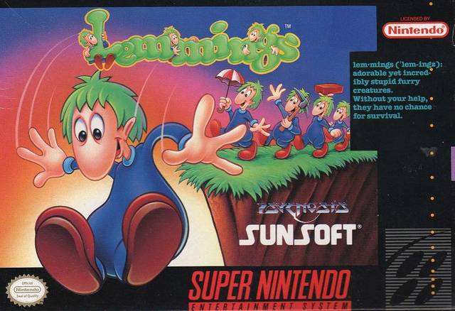 The coverart image of Lemmings 