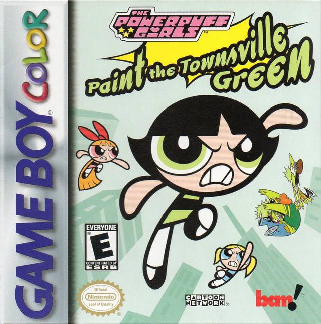 The coverart image of The Powerpuff Girls: Paint the Townsville Green