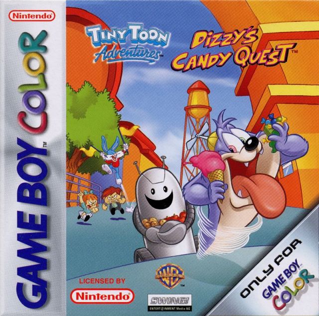 The coverart image of Tiny Toon Adventures: Dizzy's Candy Quest