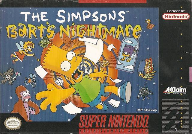 The coverart image of The Simpsons - Bart's Nightmare