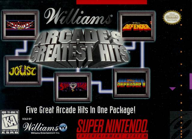 The coverart image of Williams Arcade's Greatest Hits