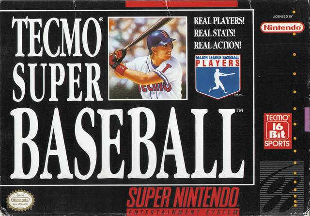 The coverart image of Tecmo Super Baseball 