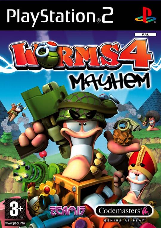 The coverart image of Worms 4: Mayhem