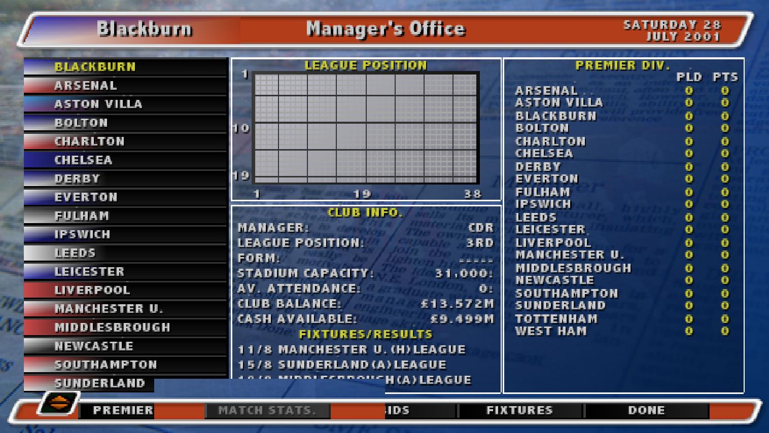 Alex Ferguson's Player Manager 2001 (Europe) PS2 ISO