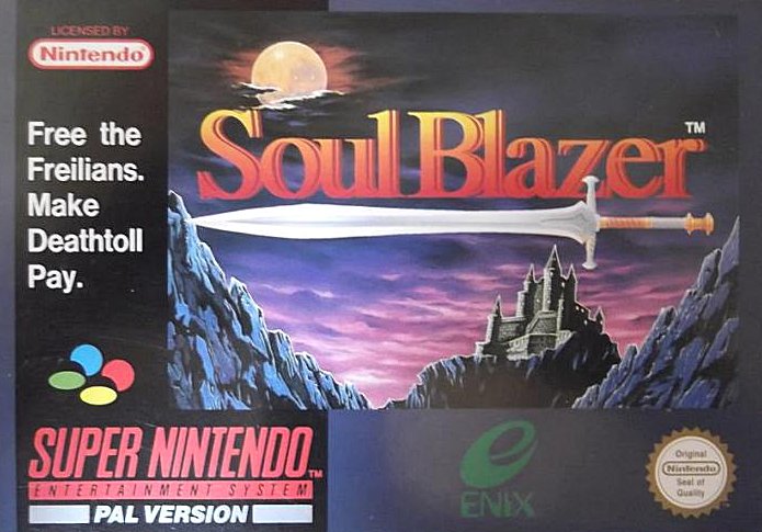 The coverart image of Soul Blazer 