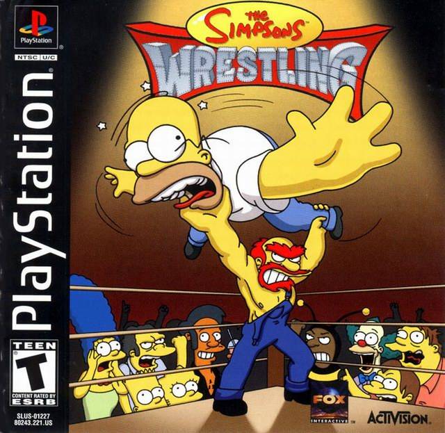The coverart image of The Simpsons Wrestling