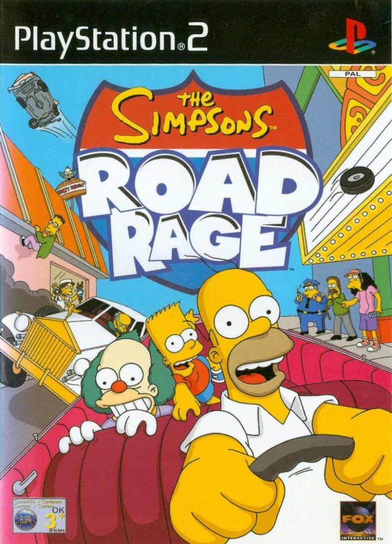 The coverart image of The Simpsons: Road Rage