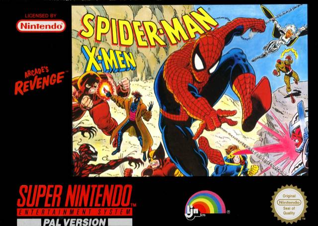 The coverart image of Spider-Man and the X-Men in Arcade's Revenge 