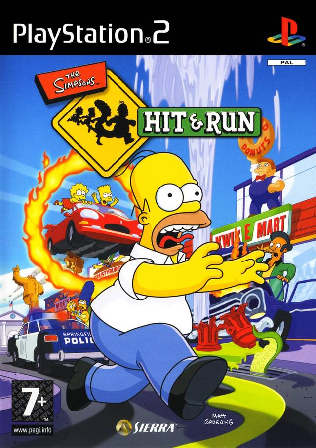 The coverart image of The Simpsons: Hit & Run