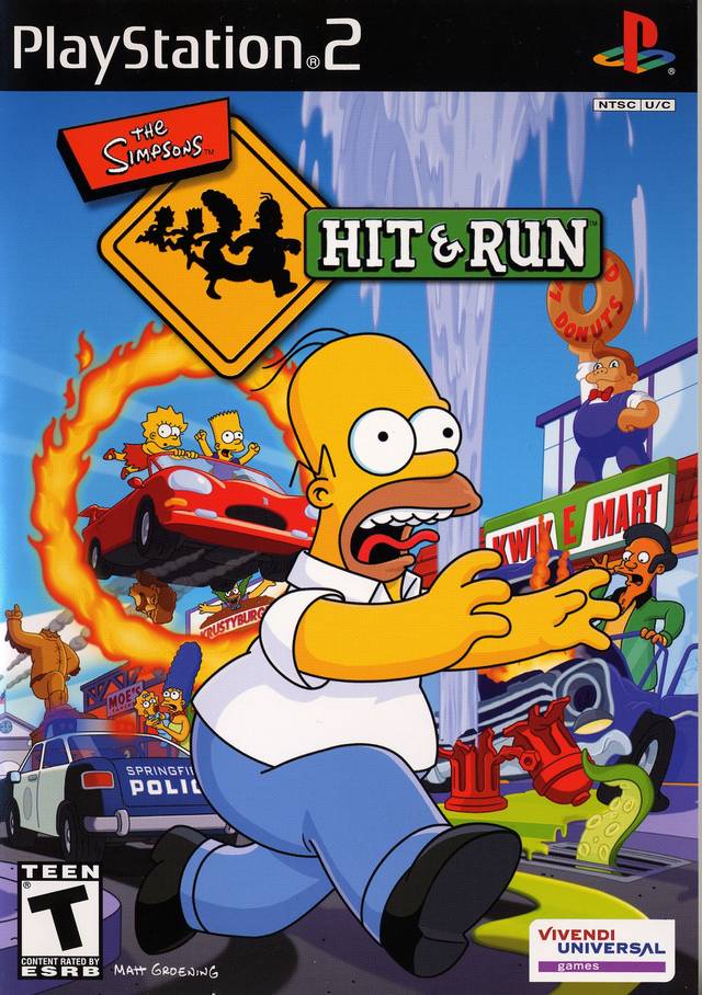 The coverart image of The Simpsons: Hit & Run