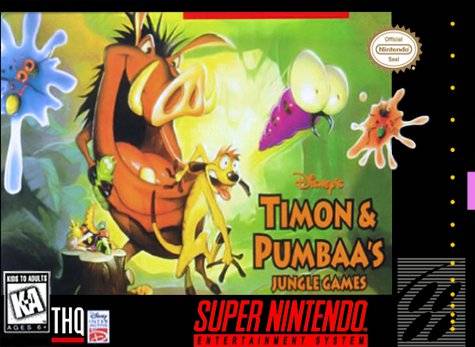 The coverart image of Timon & Pumbaa's Jungle Games