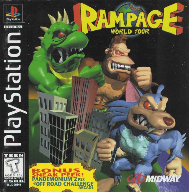 The coverart image of Rampage World Tour