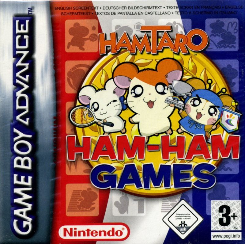 The coverart image of Hamtaro - Ham-Ham Games