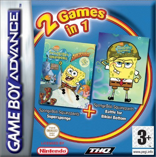 The coverart image of 2 in 1 - SpongeBob Squarepants - Supersponge & Battle for Bikini Bottom 