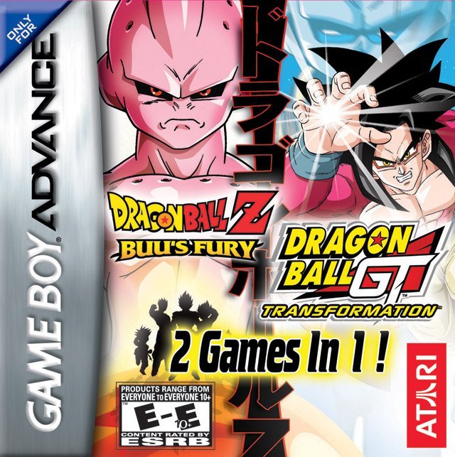 The coverart image of 2 in 1 - Dragon Ball Z - Buu's Fury & Dragon Ball GT - Transformation 