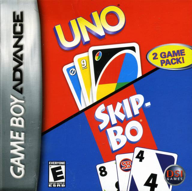 The coverart image of 2 in 1 - Uno & Skip-Bo 