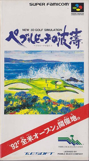 The coverart image of Pebble Beach no Hatou New - Tournament Edition