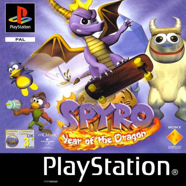 The coverart image of  Spyro: Year of the Dragon