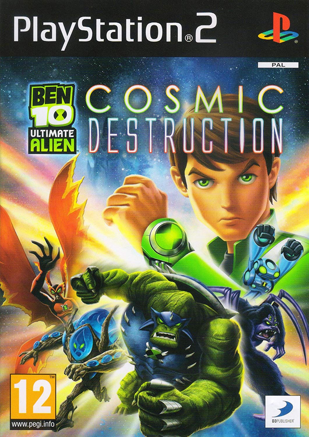 The coverart image of Ben 10 Ultimate Alien: Cosmic Destruction