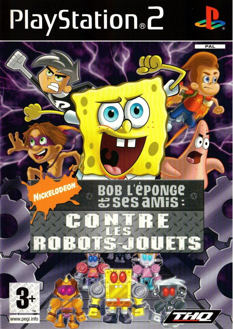 The coverart image of Nickelodeon SpongeBob and Friends: Attack of the Toybots
