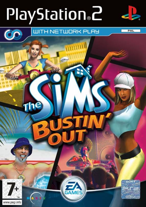 The coverart image of The Sims: Bustin' Out