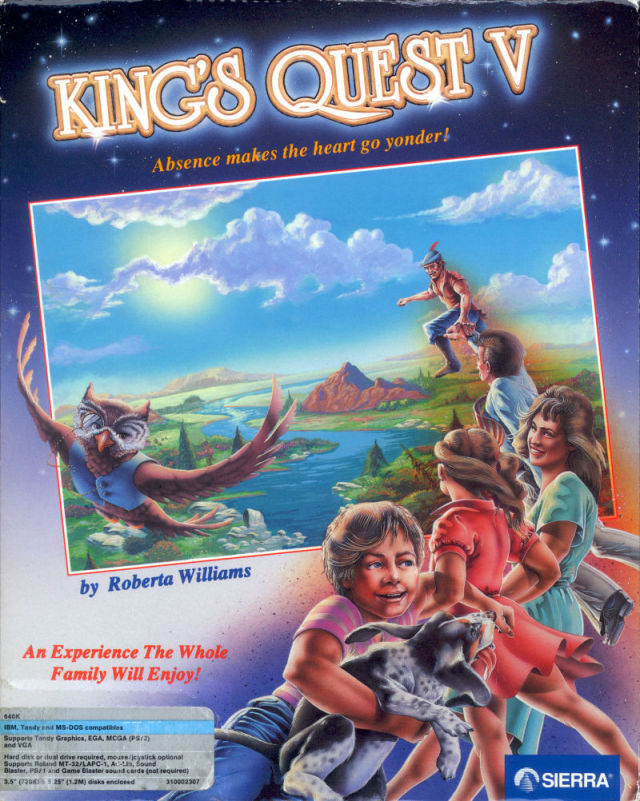The coverart image of King's Quest V: Absence Makes the Heart Go Yonder!