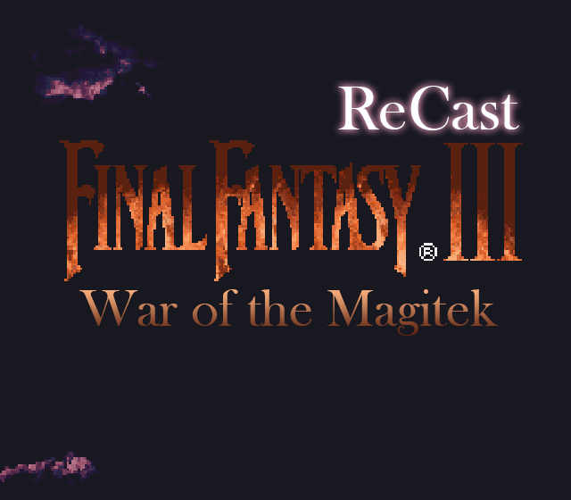 The coverart image of ReCast FF3: War of the Magitek (Hack)
