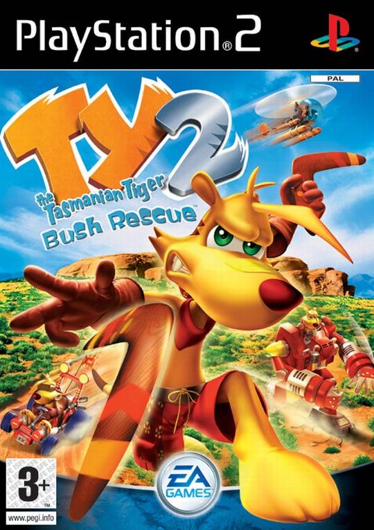 The coverart image of Ty the Tasmanian Tiger 2: Bush Rescue