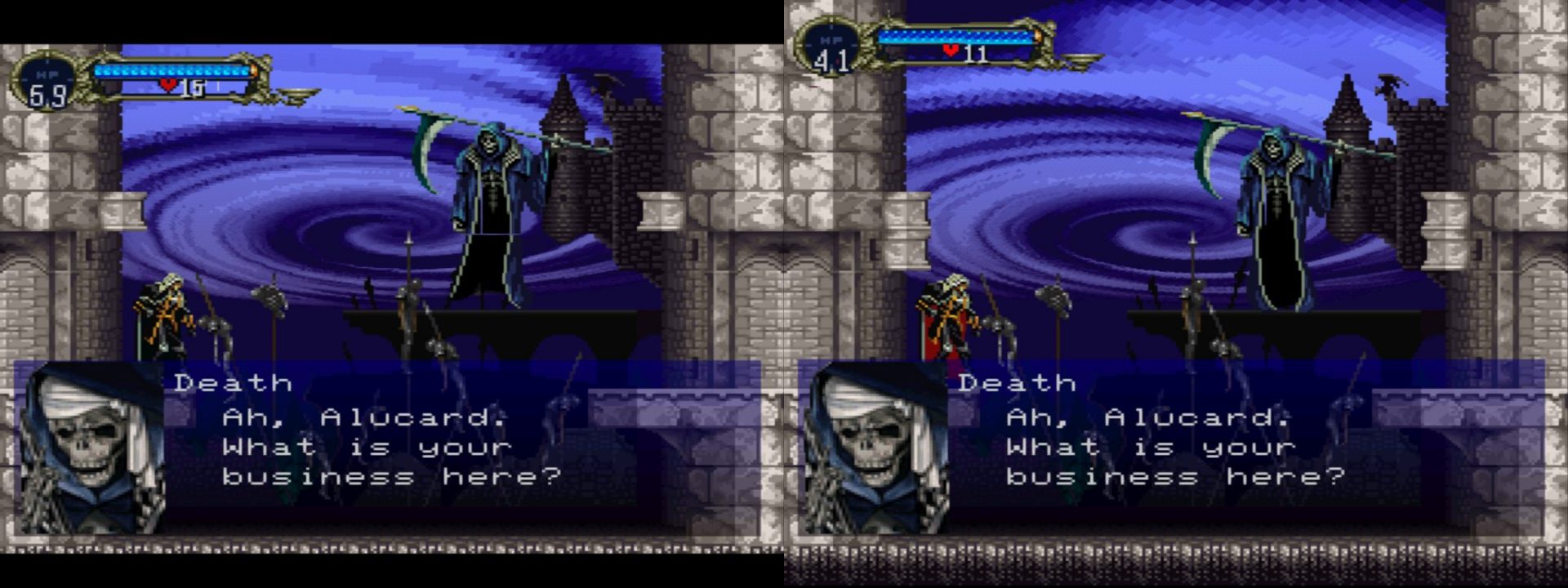 castlevania symphony of the night screen issues